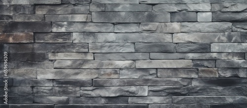 Texture background with gray brick wall