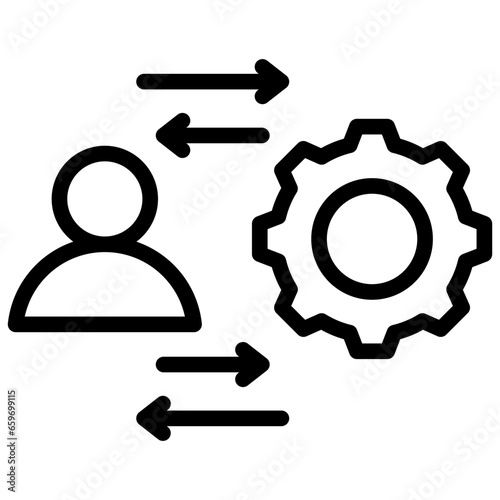 Approach Outline Icon