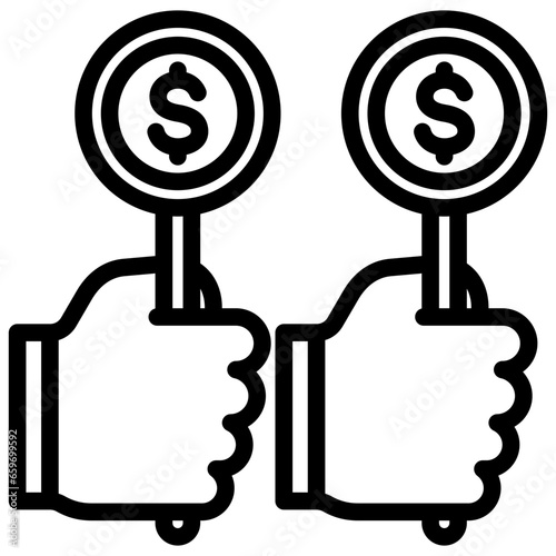 Bid Outline Icon
