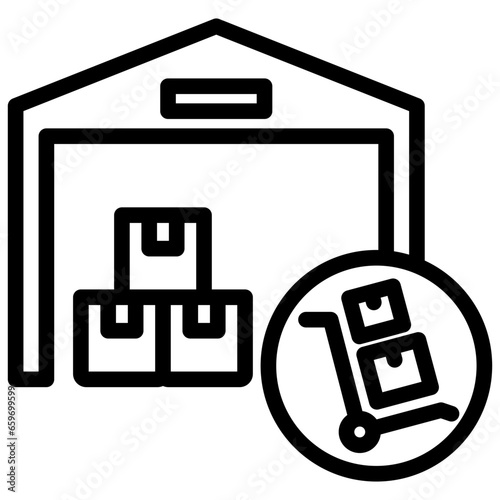 Warehouse Outline Icon