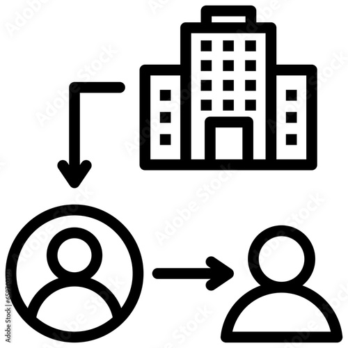 Middlemen Outline Icon