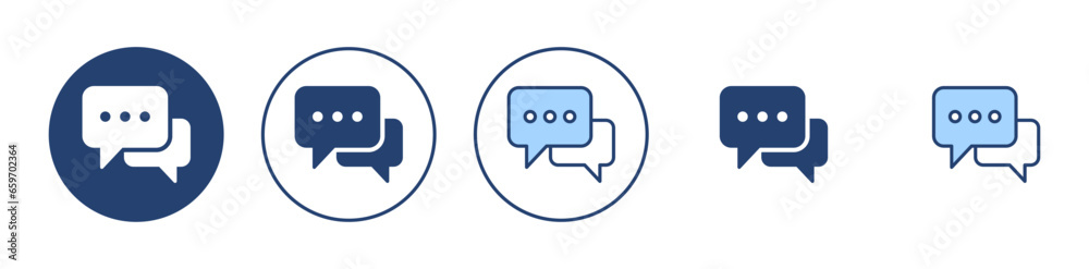 Naklejka premium Chat icon vector. speech bubble sign and symbol. comment icon. message