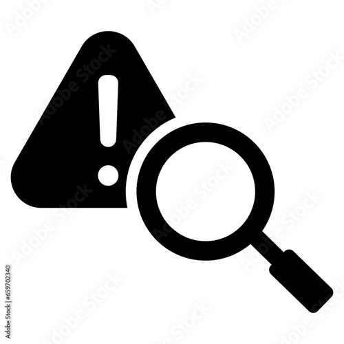 Risk Analysis Glyph Icon