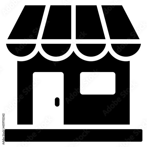 Brick And Mortar Glyph Icon