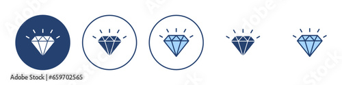 Diamond icon vector. diamond gems sign and symbol