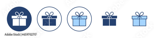 Gift icon vector. gift sign and symbol. birthday gift