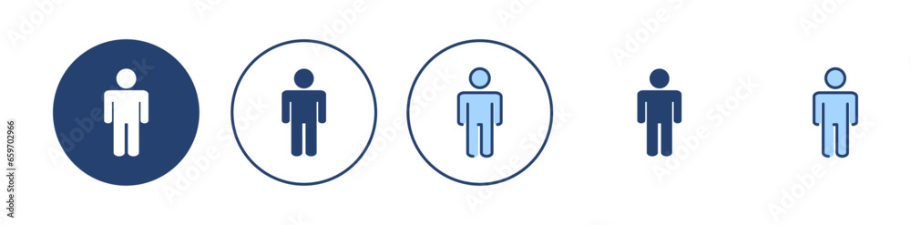 Man icon vector. male sign and symbol. human symbol Man icon vector. male sign and symbol. human symbol