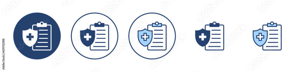 Medical insurance icon vector. health insurance sign and symbol Medical insurance icon vector. health insurance sign and symbol