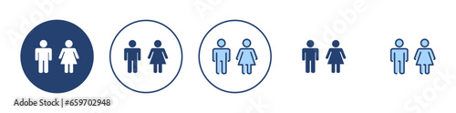 Man and woman icon vector. male and female sign and symbol. Girls and boys