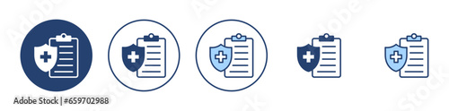 Medical insurance icon vector. health insurance sign and symbol
