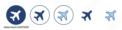 Plane icon vector. Airplane sign and symbol. Flight transport symbol. Travel sign. aeroplane