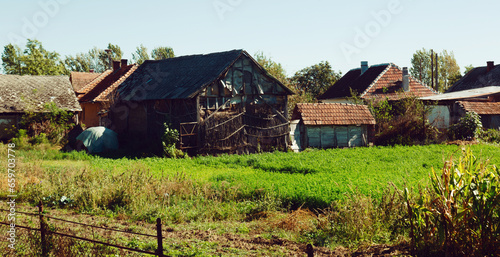 Old villages of Transilvania in Romania. photo