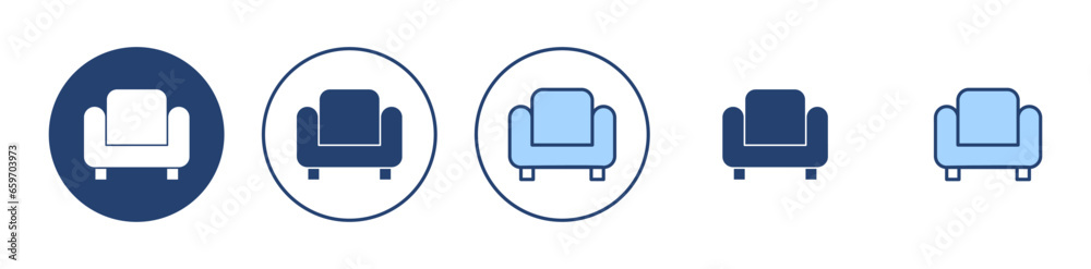 Sofa icon vector. sofa sign and symbol. furniture icon Sofa icon vector. sofa sign and symbol. furniture icon