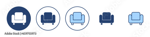 Sofa icon vector. sofa sign and symbol. furniture icon