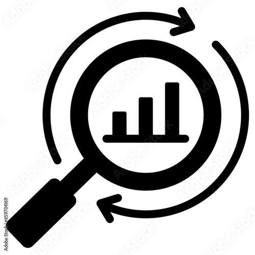 Exploratory Data Analytic Glyph Icon