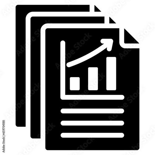 Raw Data Glyph Icon