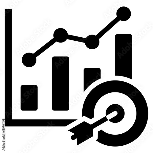 Accurate Analytics Glyph Icon