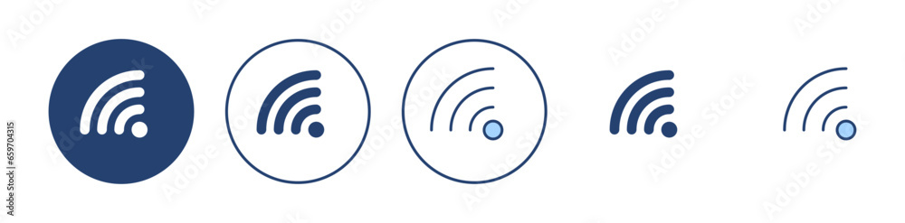 Wifi icon vector. signal sign and symbol. Wireless icon Wifi icon vector. signal sign and symbol. Wireless icon