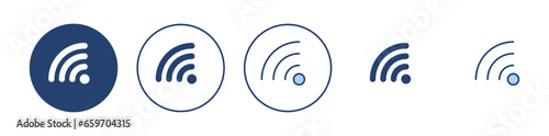 Wifi icon vector. signal sign and symbol. Wireless  icon