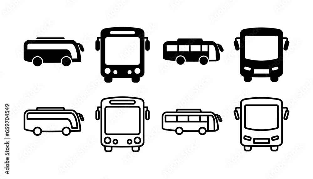 Bus icon vector. bus vector icon Bus icon vector. bus vector icon