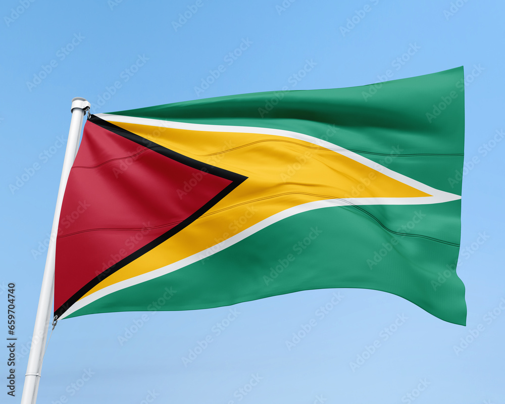 Obraz premium FLAG OF THE COUNTRY OF FRENCH GUIANA