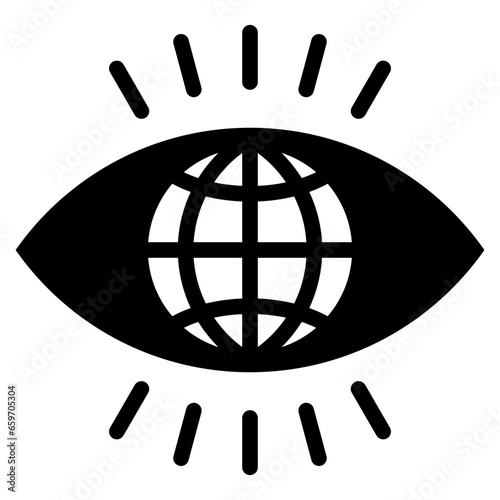 World View Glyph Icon