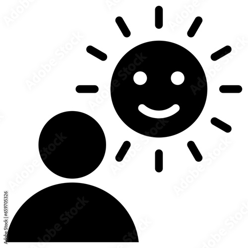 Optimism Glyph Icon