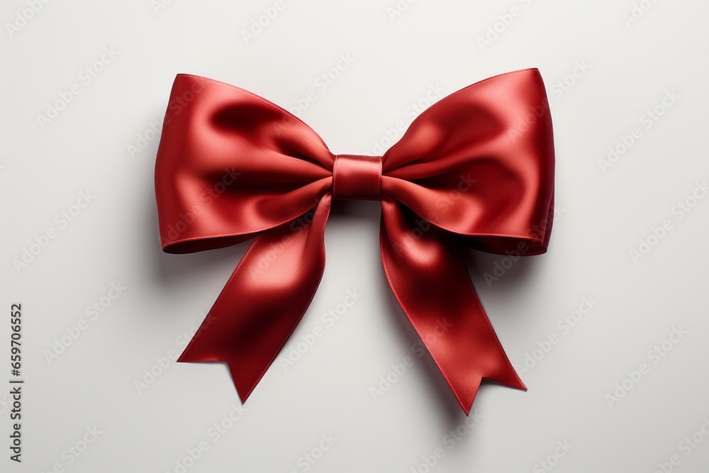 Bow for decorating gifts on a light plain background. Merry christmas and happy new year concept Bow for decorating gifts on a light plain background. Merry christmas and happy new year concept