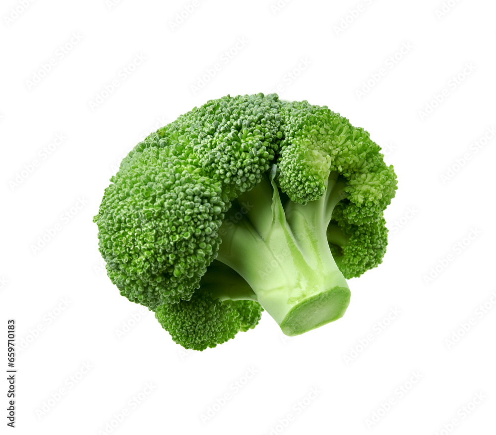 Fresh raw green broccoli isolated on white Fresh raw green broccoli isolated on white
