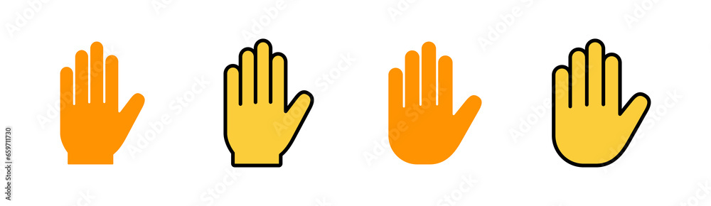 Hand icon set for web and mobile app. hand sign and symbol. hand gesture Hand icon set for web and mobile app. hand sign and symbol. hand gesture