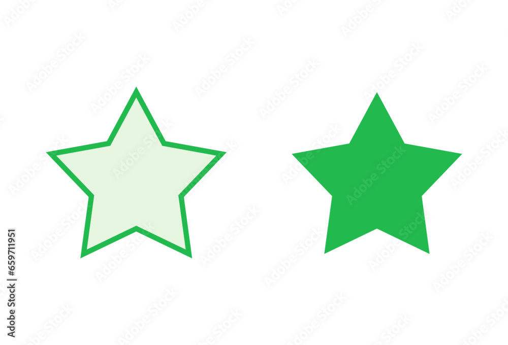 Obraz premium Star Icon set. rating icon vector. favourite star icon