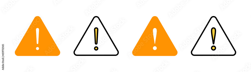 Exclamation danger sign for web and mobile app. attention sign and symbol. Hazard warning Exclamation danger sign for web and mobile app. attention sign and symbol. Hazard warning