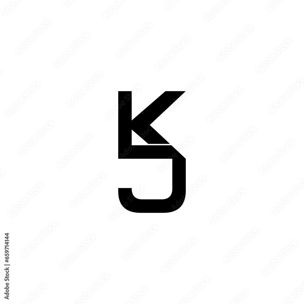 kj initial letter monogram logo design kj initial letter monogram logo design