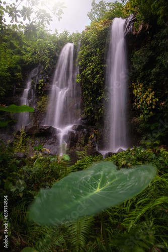 Nam ton waterfall at Dong phayayen-khao yai forest complex in pangsida national park. sakaeo province Thailand. photo