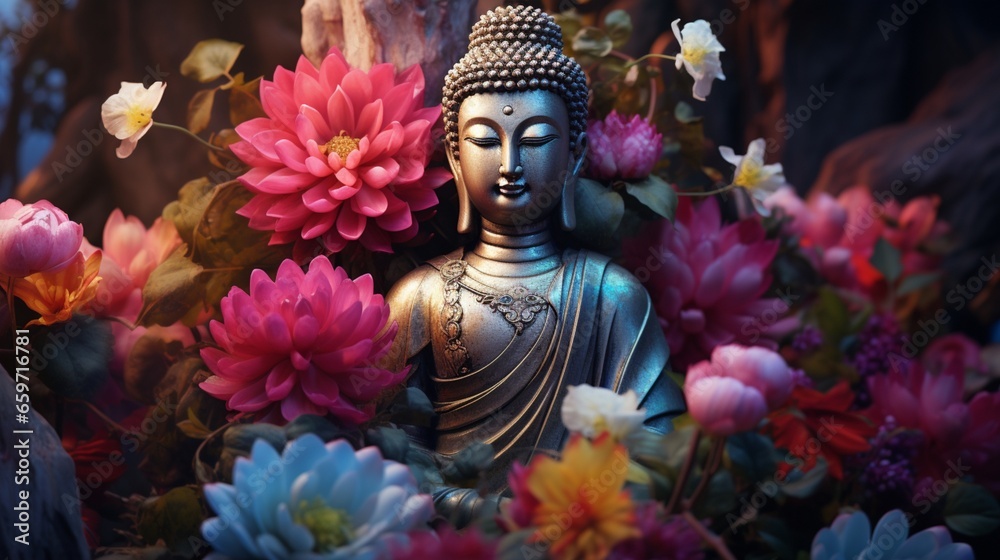 buddha statue in the temple 