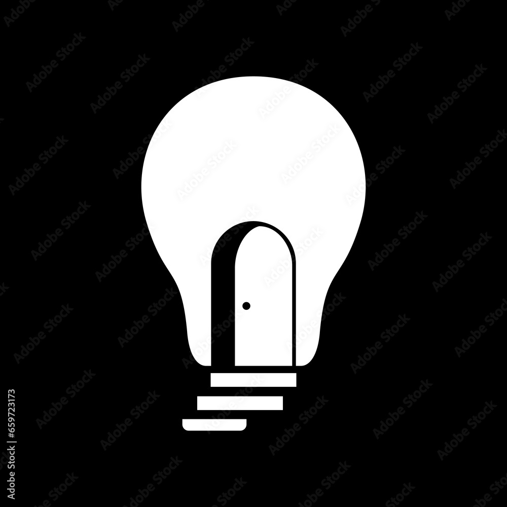 dark with bulb lamp door stairs open ideas creative simple modern logo design vector icon illustration dark with bulb lamp door stairs open ideas creative simple modern logo design vector icon illustration