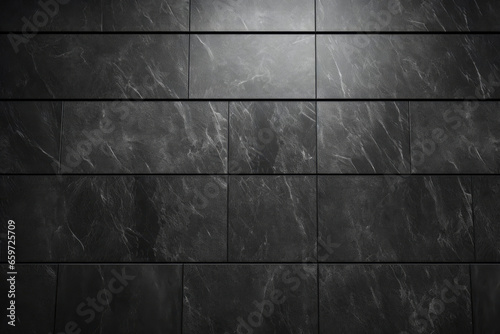 A black and white tile wall