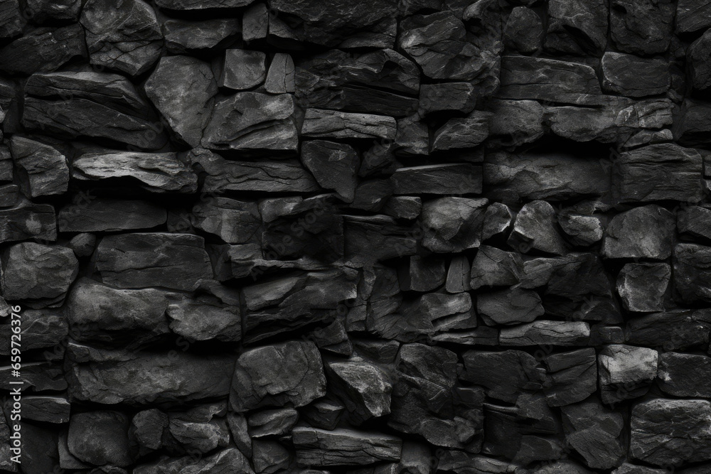 A black and white stone wall A black and white stone wall