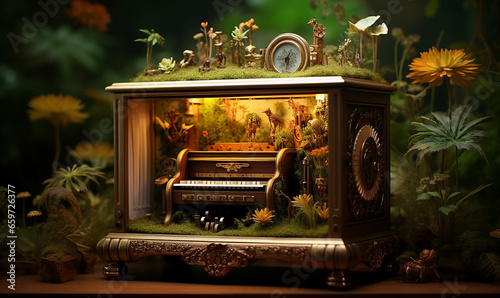 Tapety artystyczne Music box
