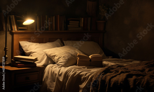 Bedroom, shelf, bedside