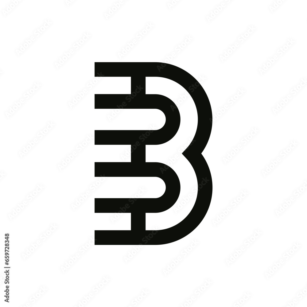 Monogram initial b letter mark logo design. Monogram design vector b logo. Monogram initial letter mark b logo. Design simple b monogram Monogram initial b letter mark logo design. Monogram design vector b logo. Monogram initial letter mark b logo. Design simple b monogram