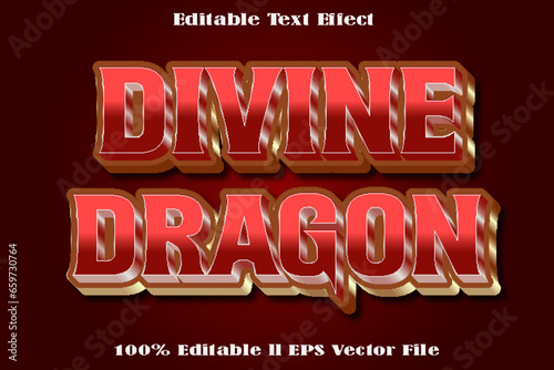 Divine Dragon Editable Text Effect