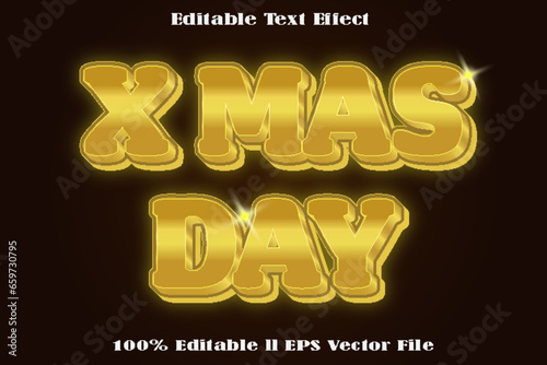 X mas Day Editable Text Effect