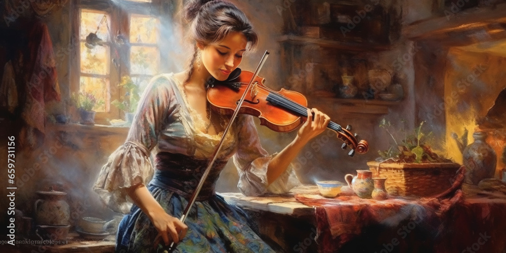 ภาพประกอบสต็อก Liquid Oil Painting in Oil Mixed Style Brush Stroke of