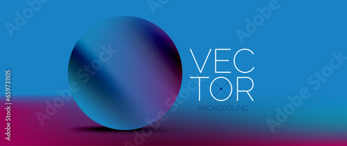Podium background adorned with fluid gradient color geometric shapes. Eye-catching and modern design. The liquid gradients infuse element of fluidity and energy