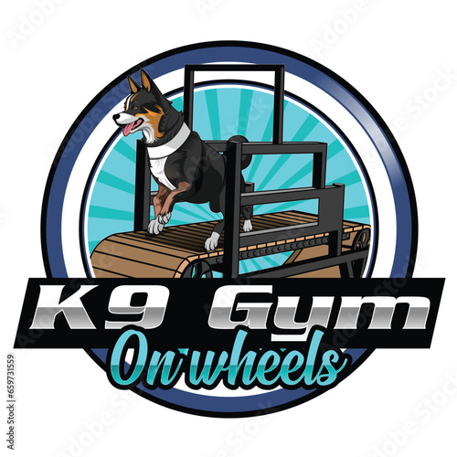 Training k9 Dog logo design vector, Logo ideas training dogs on a white background 