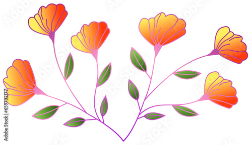 illustration of a flower © suherman