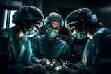 Group of doctors in operating room