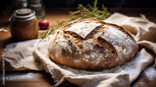 Beautiful Homemade Sourdough Bread Food Photography Recipe Idea