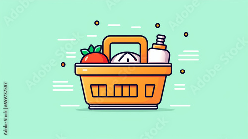 Food Basket Grocery Order Shop Special Offer Line